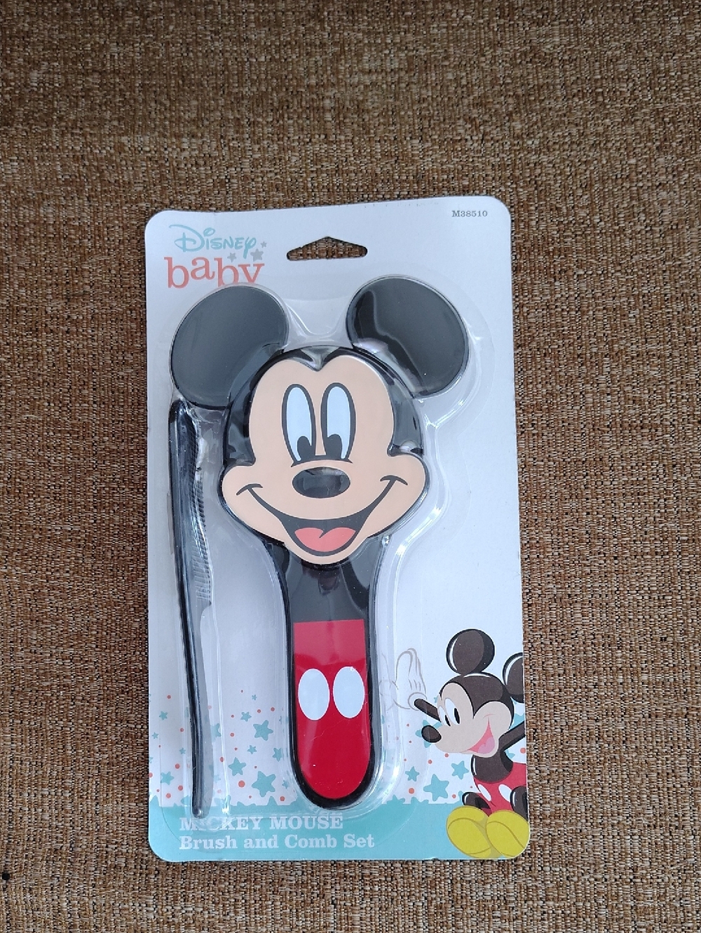 Disney Baby Mickey Mouse Black & Red Brush and Comb Set